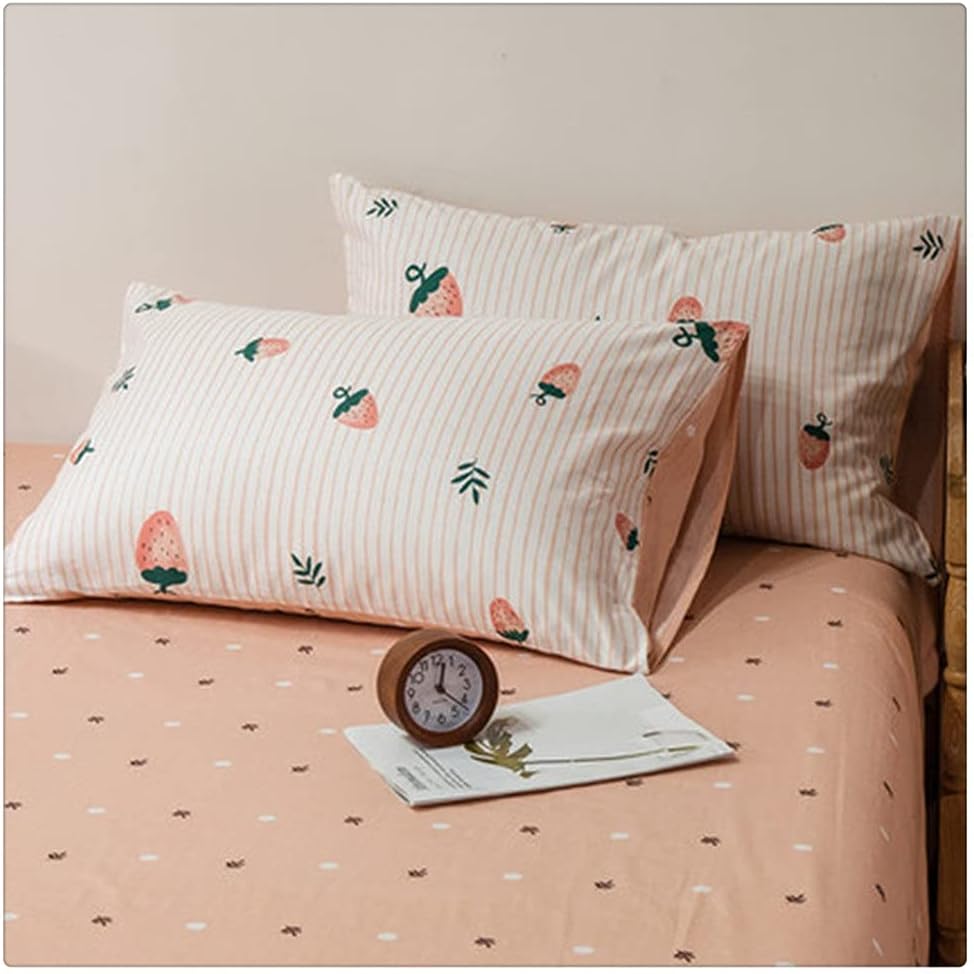 Cotton Pillowcase Small Fresh Lovely Girl Heart Cotton Pillowcase Single Student Dormitory Pillowcase (Color: Style G) (Style A)