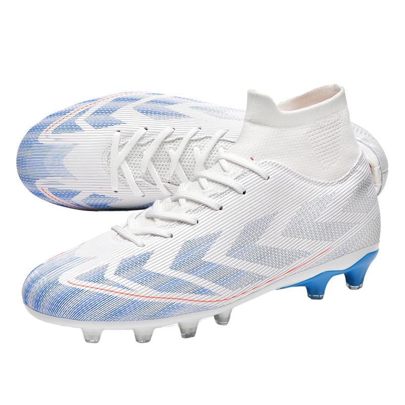HESBITEULSoccer Cleats Firm Ground: Unisex FG Football Shoe