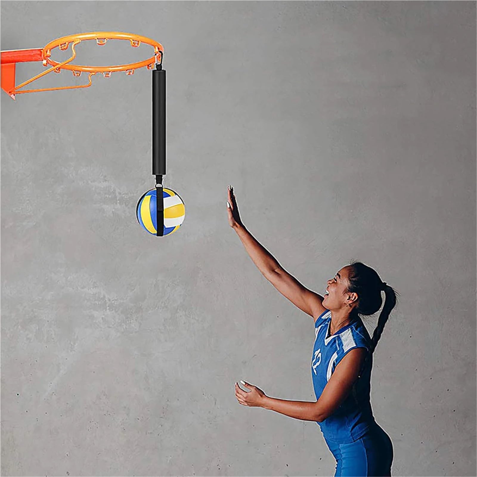 Juego de 2 entrenadores de voleibol con cinturón ajustable resistente al desgaste para principiantes