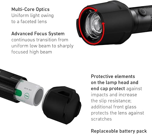 Miniatura 5 de Ledlenser 502601 - Linterna LED UV de trabajo P7R, recargable por USB, producto japonés auténtico, pequeño