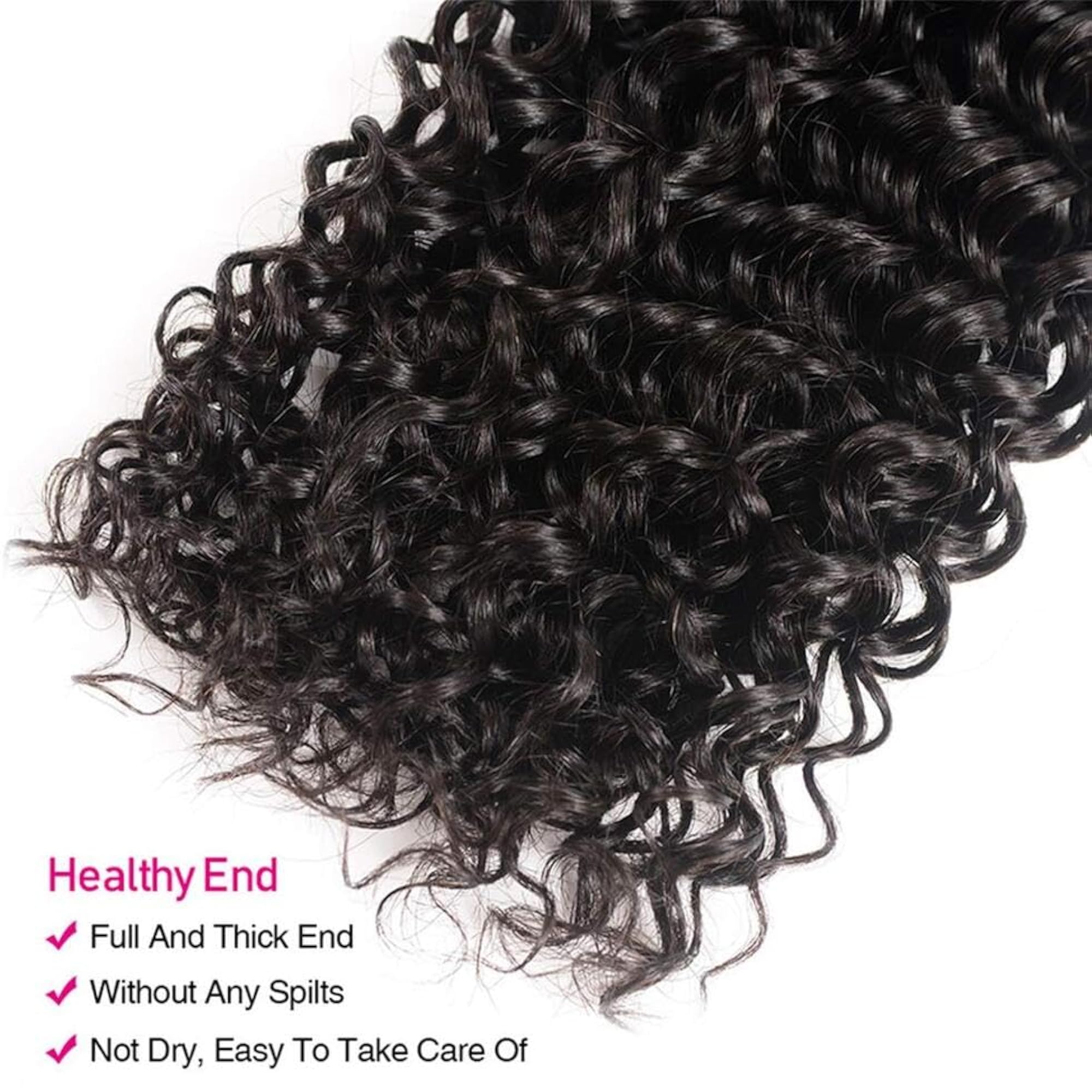Malaysian Curly Hair 3 Bundles 100% Unprocessed Remy Hair