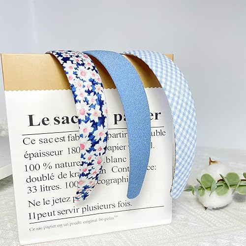 Miniatura 7 de Ooosonlu Diademas para mujer diademas para el cabello de mujer diademas acolchadas con perlas bandas antideslizantes para el cabello juego de