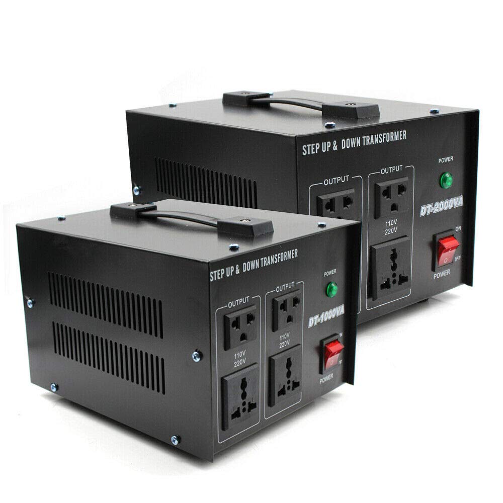 Trasformatore di tensione da 1 KW 220 V a 110 V, 110 V a 220 V, convertitore di tensione step up e down per l'uso con tutti i dispositivi elettronici ed elettrici