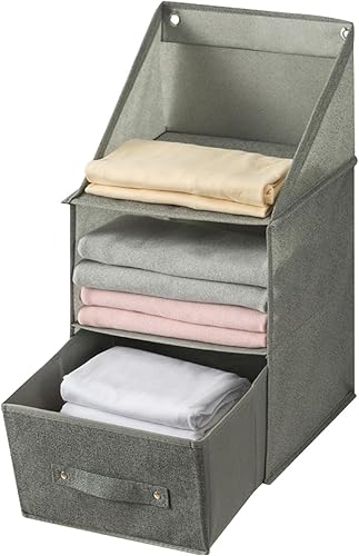 Miniatura 1 de Bolsa de almacenamiento para colgar en la pared, organizador de armario sobre la puerta, organizador colgante de armario con cajones, estantes