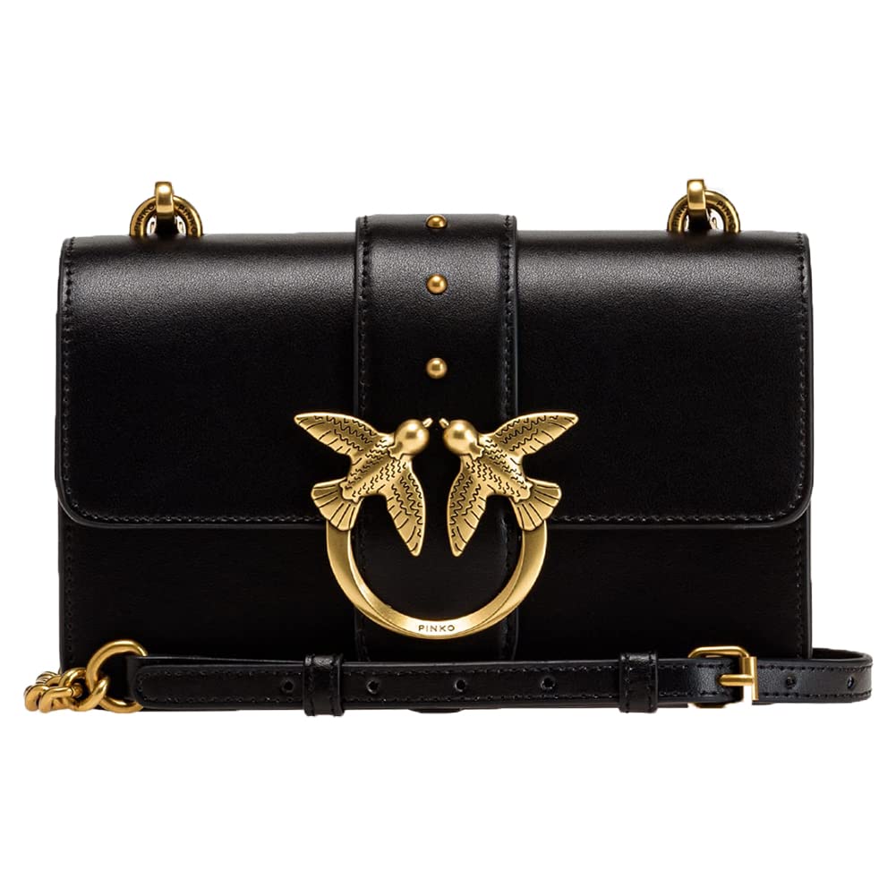 Bolsos Mujer CORREA Negro Bolso de hombro para mujer Negro Mini Love Bag Otoño Invierno 2022/23 100% Cuero 1P22TZ-Y5H7 Z99Q, Negro , Talla única
