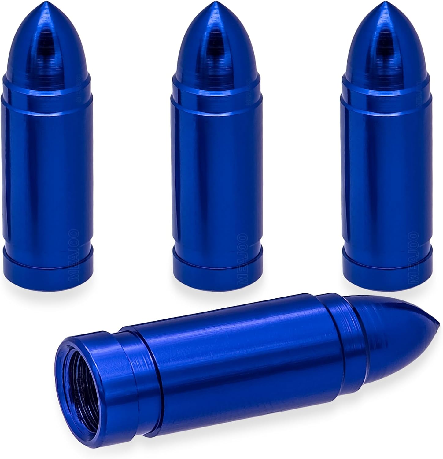 MEAJOO 4PCS Bullet Style Tire Valve Stem Caps, Corrosion