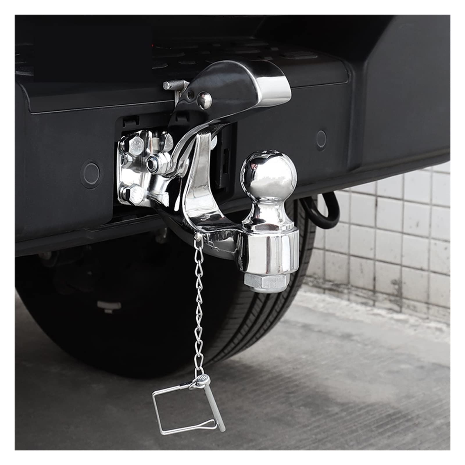 Hak czopowy Chrome Hitch Holowanie Heavy Duty 5 TON holowniczy samochodu RV Części Camper Caravan Akcesoria do kamperów,Kompaktowa oszczędność miejsca