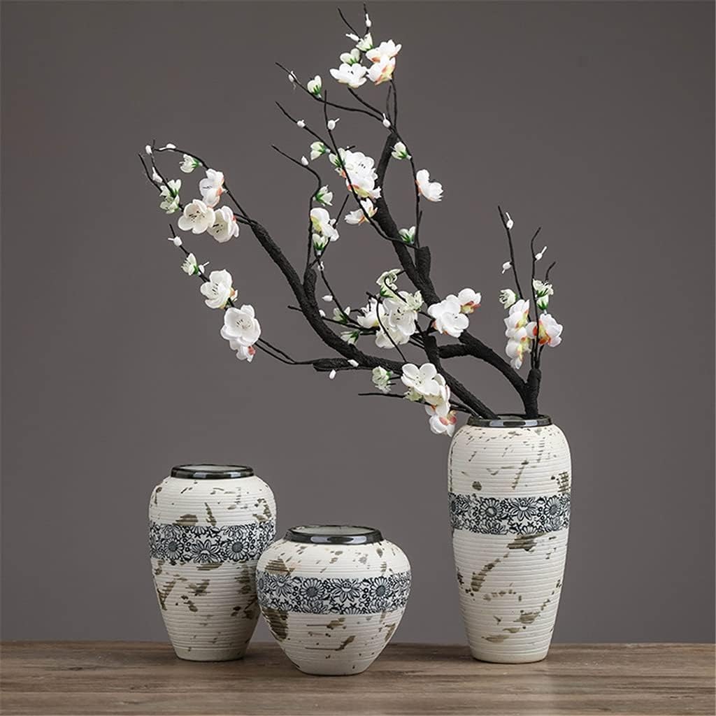 Jarrones de cerámica Tosca, Flor Seca, Maceta Antigua, calcomanía, jarrón Grande para decoración del hogar, Accesorios