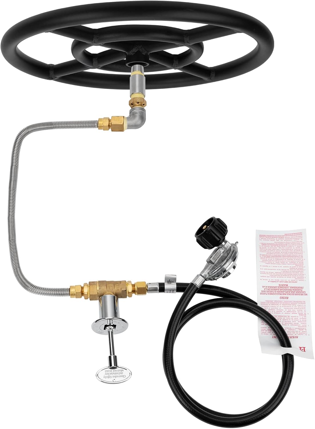 Stanbroil LP Propane Gas Fire Pit Burner Ring Installation Kit, Black Steel, 12inch Amazon.ca