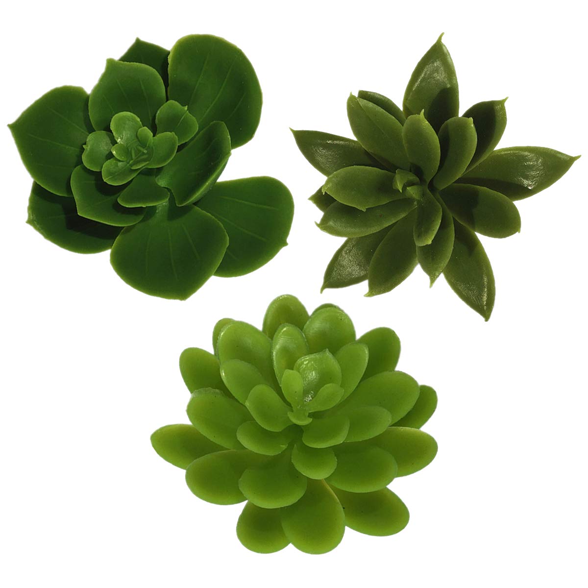 NA 3 Pcs Artificial Succulent Plants - Fake Succulent Potted Ornament for Home Indoor Garden Decorations