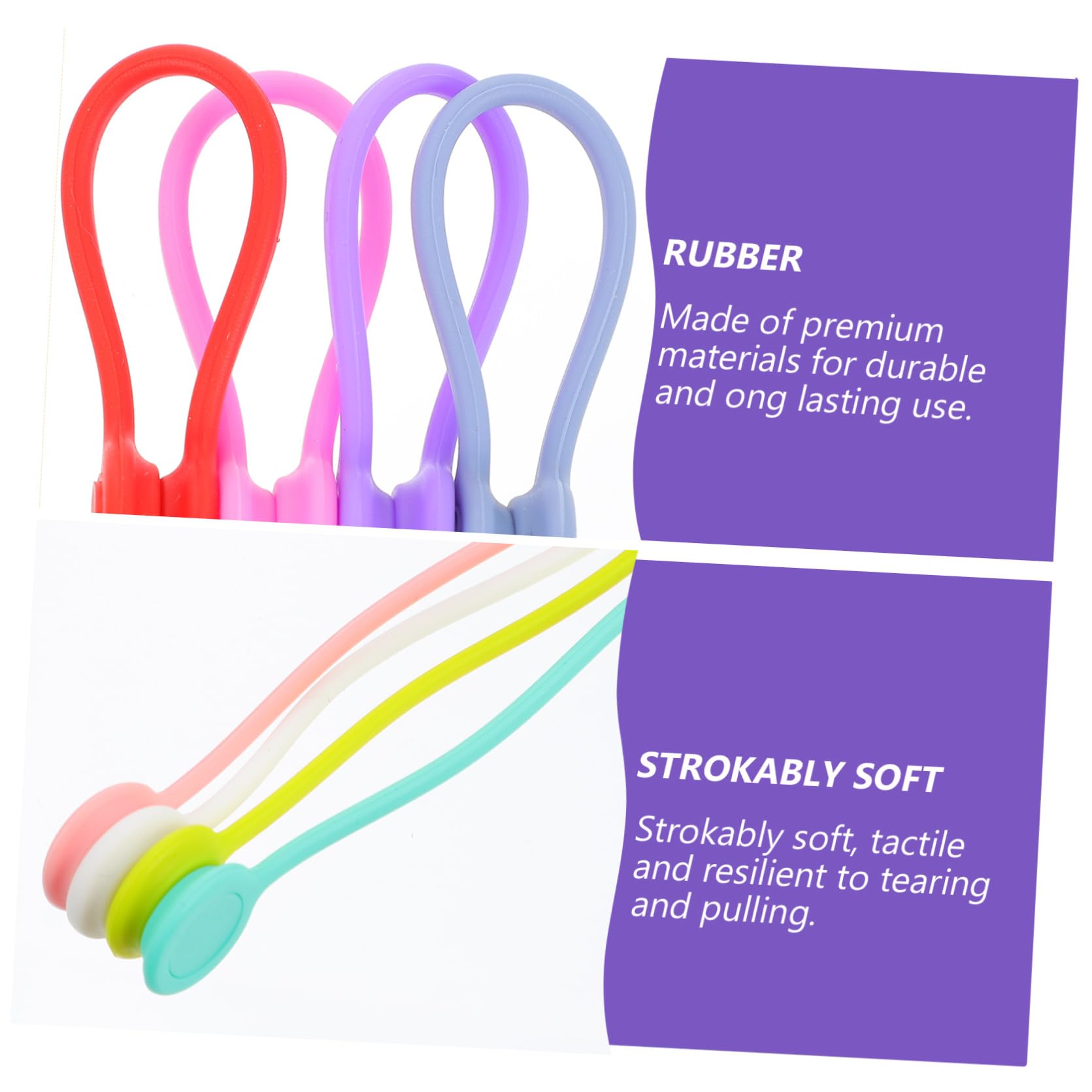 Uonlytech 60stücke Magnetische Kabelbinder Bunte Kabelclips Für Effektives Kabelmanagement Für Büro Zuhause Und Schule Aus Strapazierfähigem Wiederverwendbar Und Praktisch