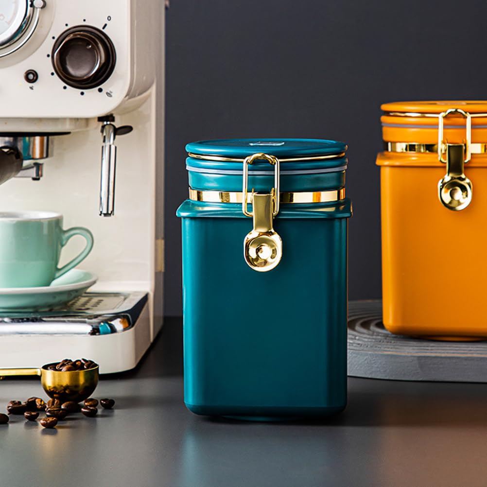 DOITOOL Kaffeedose Luftdicht 1L Kaffeebohnenbehälter Mit Deckel Für Frische Lagerung Von Kaffeebohnen Und Trockenlebensmitteln in Der Küche