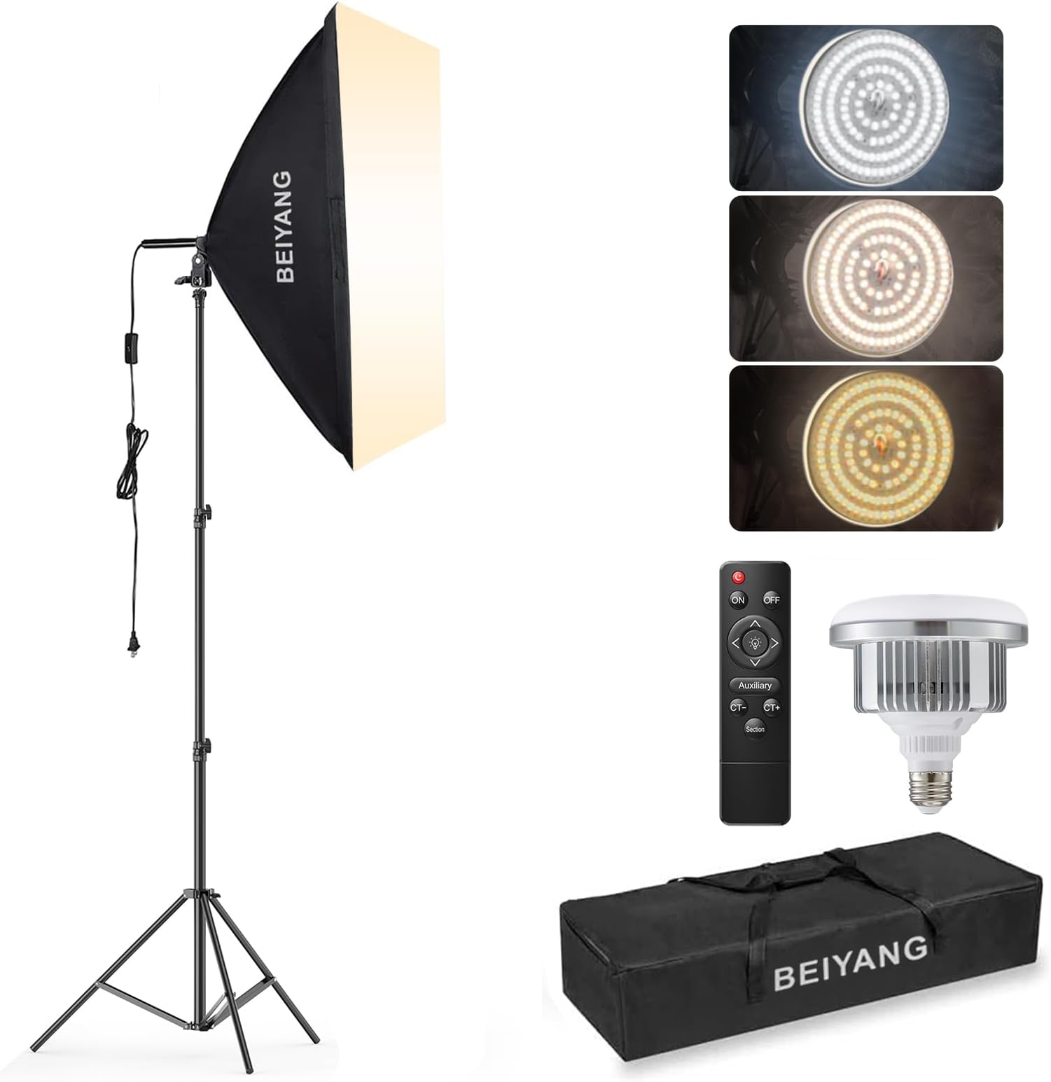 Julius Studio [2Pack] 85W LED Softbox Lighting Kit, 20 x