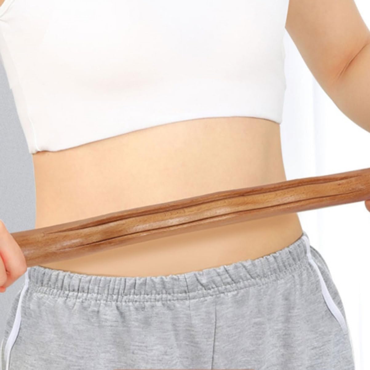 BESTYASH Massaggiatore per Schiena in Legno Leggero e Resistente, Bastone da Massaggio Pratico senza Sbavature, per Ufficio e Viaggio Stile Casuale