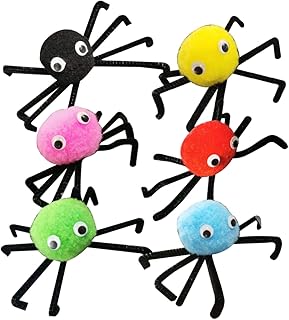 SAFIGLE 6 Pçs Aranha De Simulação Portátil Ornamento De Aranha Decoração De Aranha Acessório De Halloween Delicado Suprimentos De Aranha Falsos Decoram Pelúcia Decoração De Aranha De