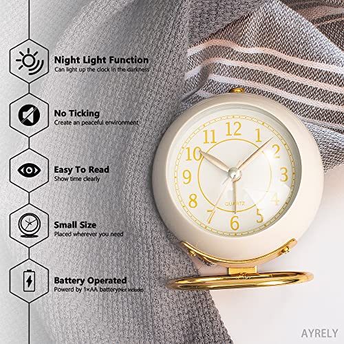 AYRELY Cream Silent Table Clock image product image