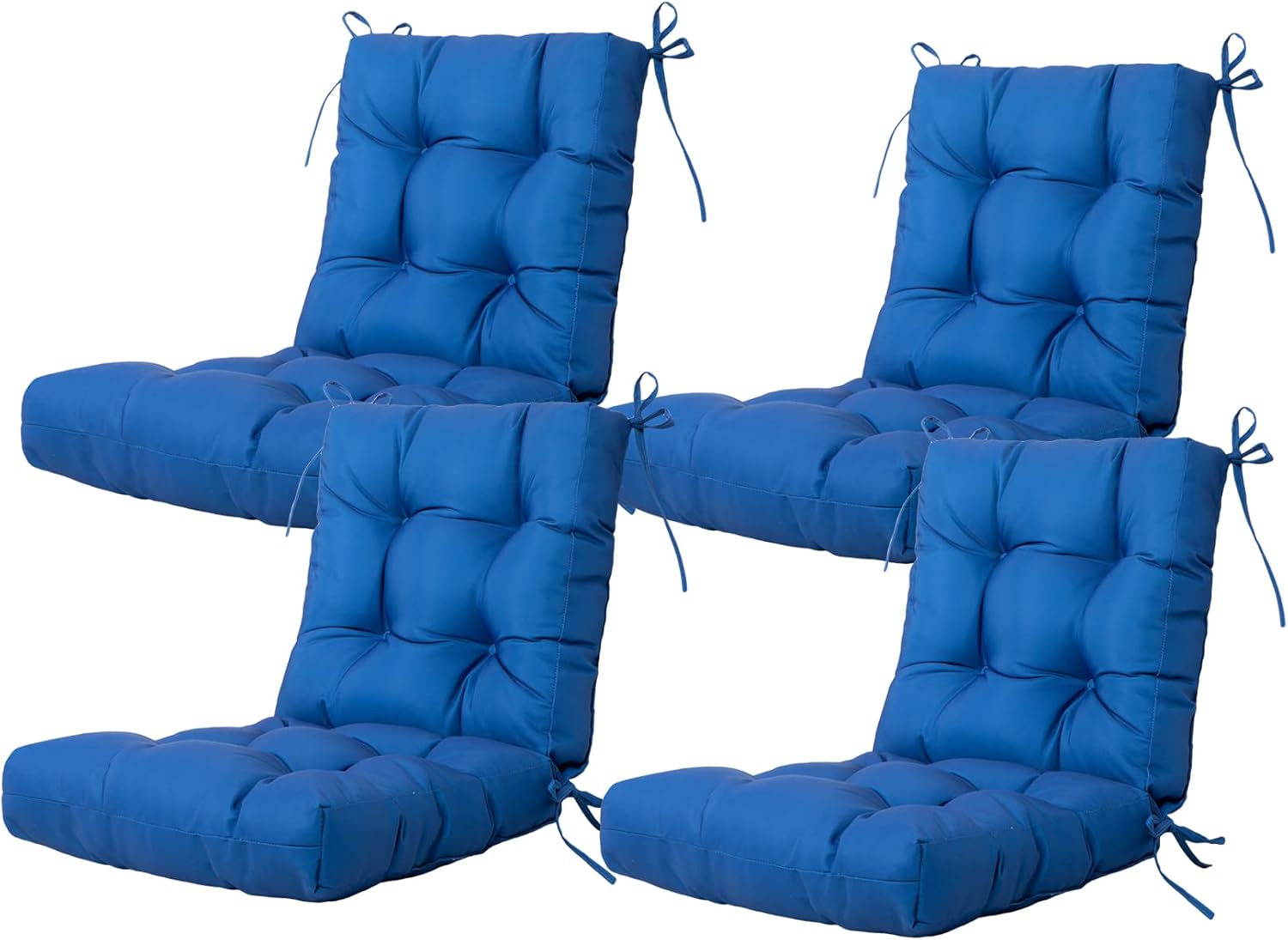 ARTPLAN Seat/Back Outdoor Chair Cushion,Set of 4 Patio