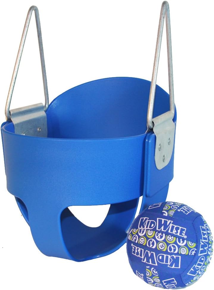 High Back Full Bucket Toddler Infant Swing Seat with Bonus Ball - Seat Only - Blue