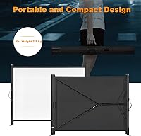 Vista 4 de Portable Projector Screen with Stand, 50 Inch 4:3, Outdoor Projector Screen, Lightweight and Retractable, 1.2 High Gain Wrinkle-Free Video