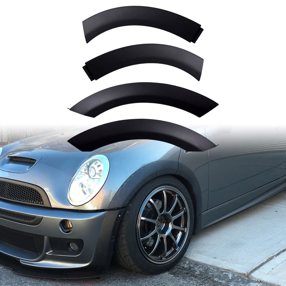 Amazon.com: LeeMas Front Hood Wheel Arch Trim Guard Fender Flares Kit ...
