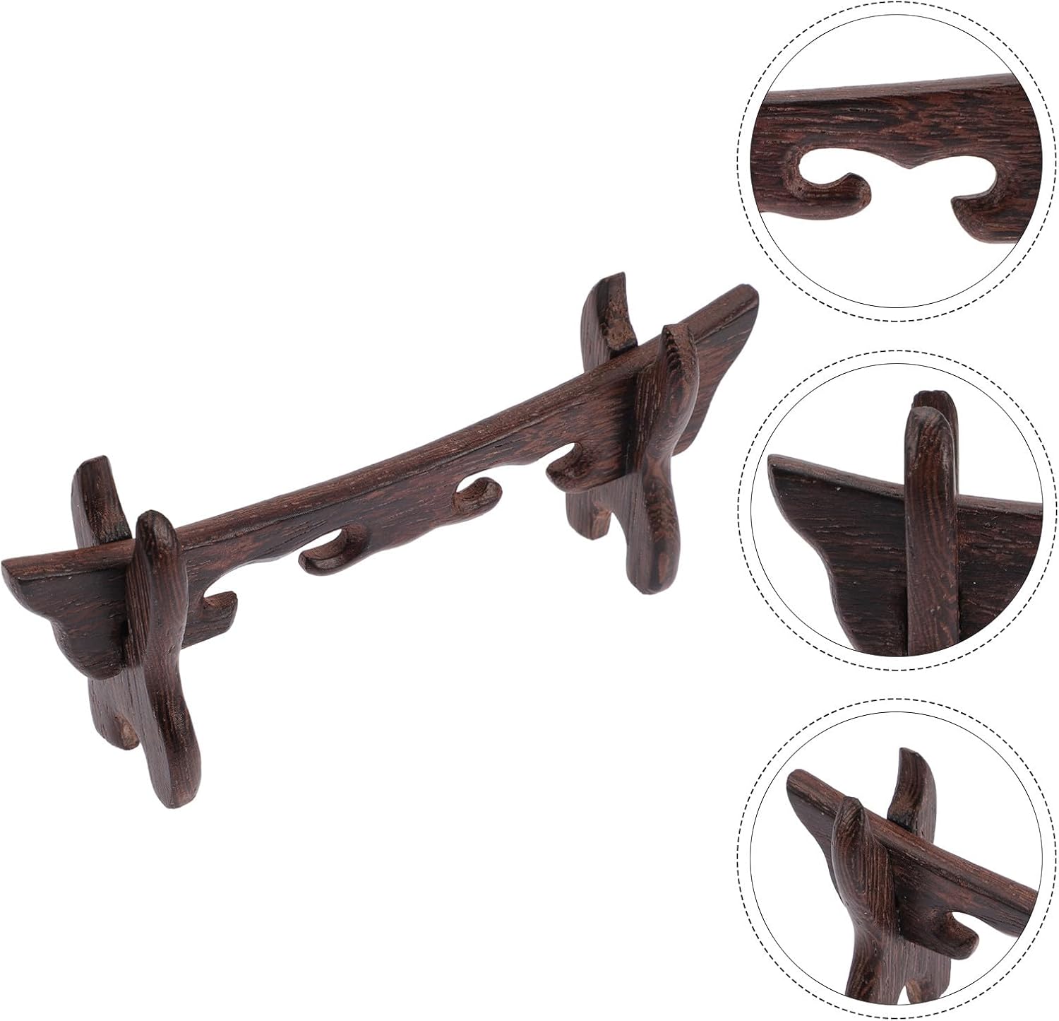 Wooden Decorative Stand for Desktop Display, Coffee