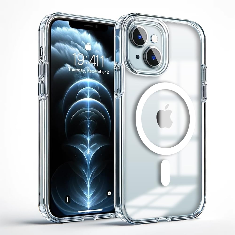 KARWAN Plastic iPhone 13 Cover, Compatible With Magsafe, Scratch-Resistant,Thin And Slim, Classic, Magnetic Back Case, Transparent Clear (B0C5VG7HTK) Amazon Price History, Amazon Price Tracker