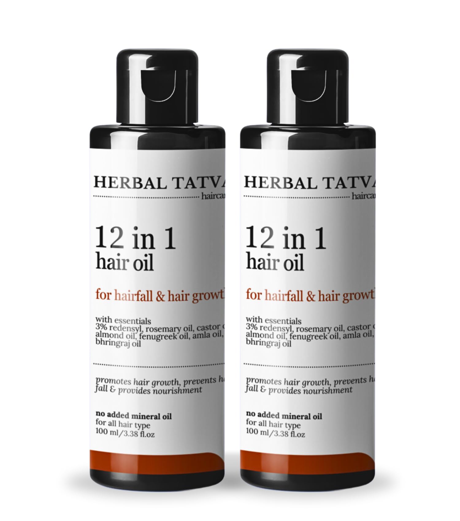 Herbal Tatva 12-in-1 Advanced Hair Oil for Hair Fall Control & Faster Hair Growth | Redensyl, Bhringraj, Amla, Castor, Almond & Ayurvedic Blend | Non-Sticky & Deeply Nourishing Formula | 200ml Pack (100ml x 2 Bottles)-picture-14