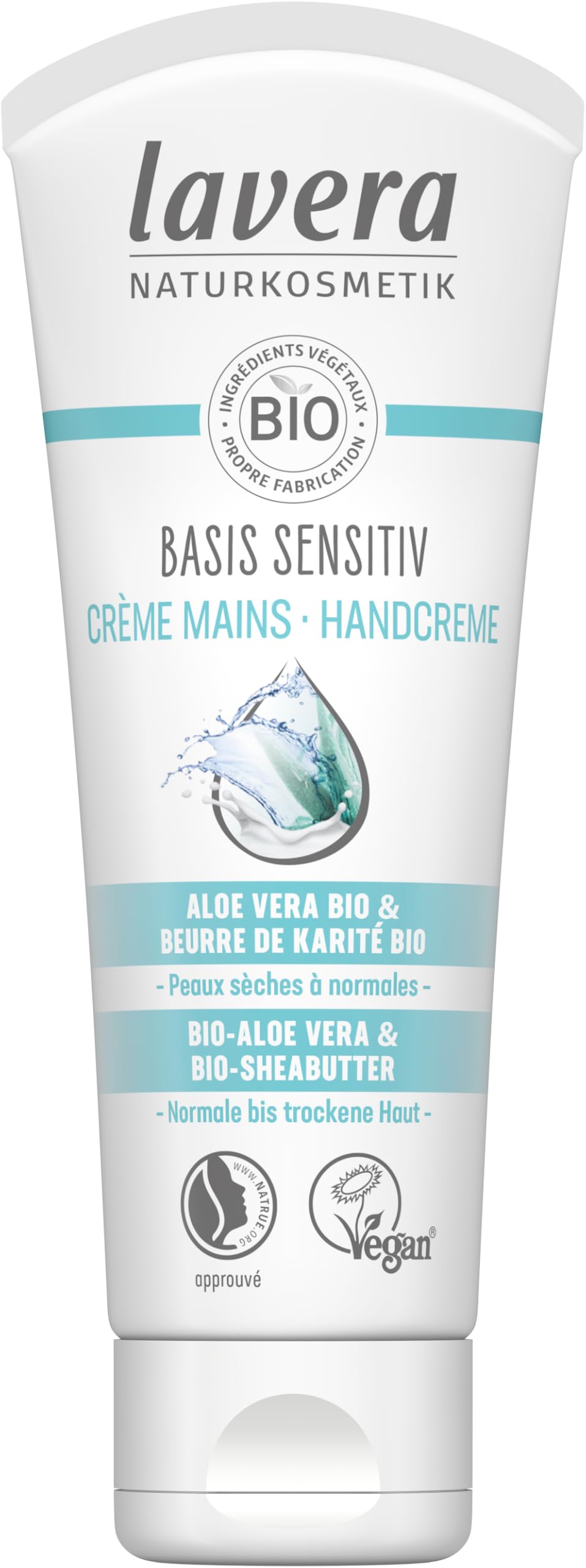 Lavera Naturkosmetik - Crème Mains Réparatrice - végan -ALOE VERA BIO & Beurre de Karité BIO - 75ml