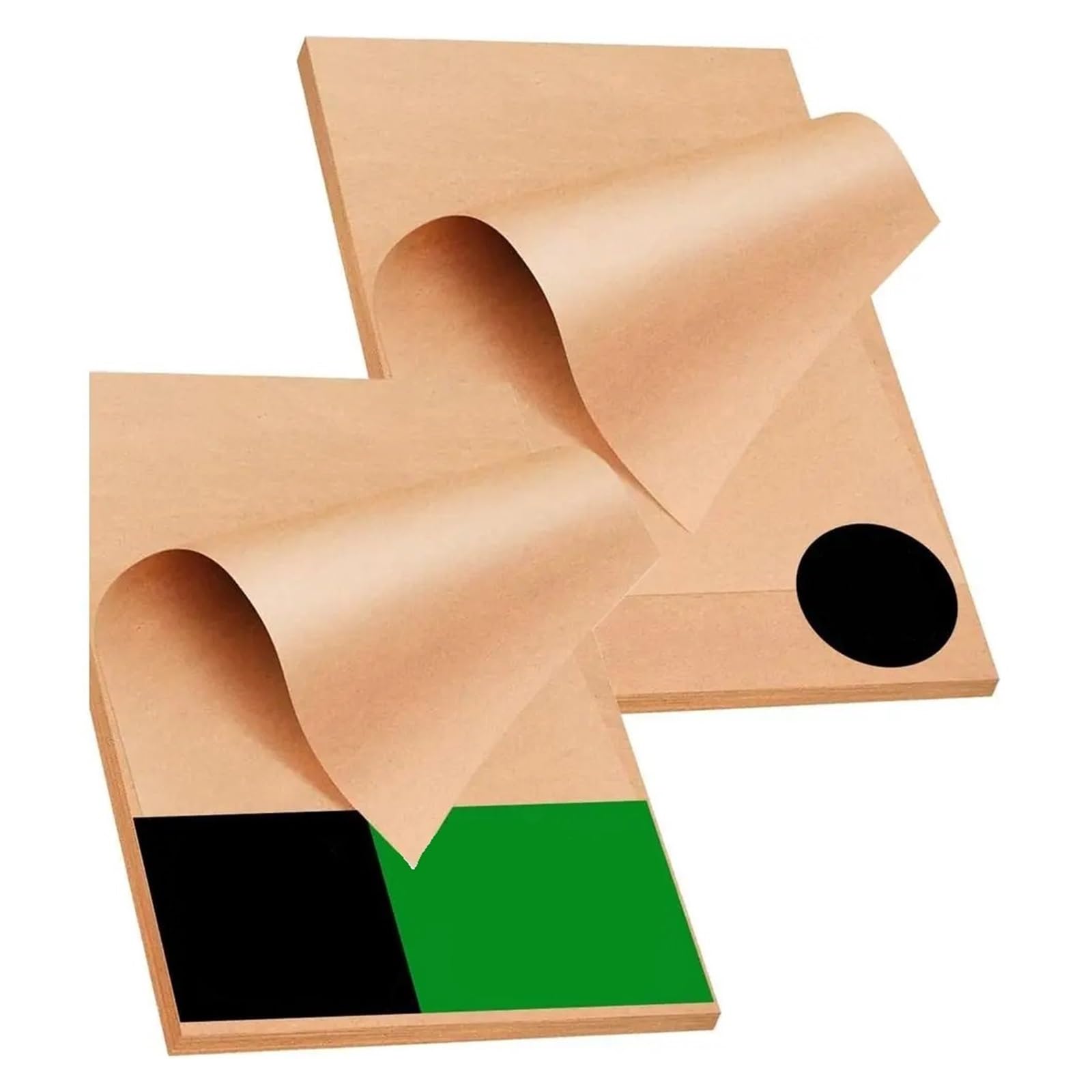 Papel pergamino, hojas precortadas 12x16 pulg, forro horno