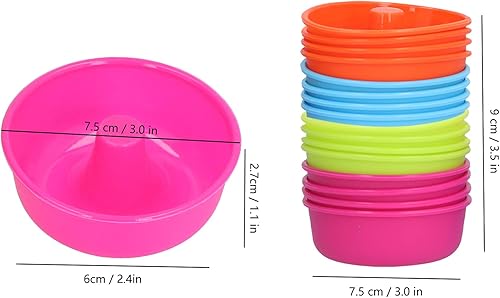 Miniatura 5 de 16 moldes de rosquilla, molde de silicona para tartas, mini moldes redondos para hornear, 3 pulgadas