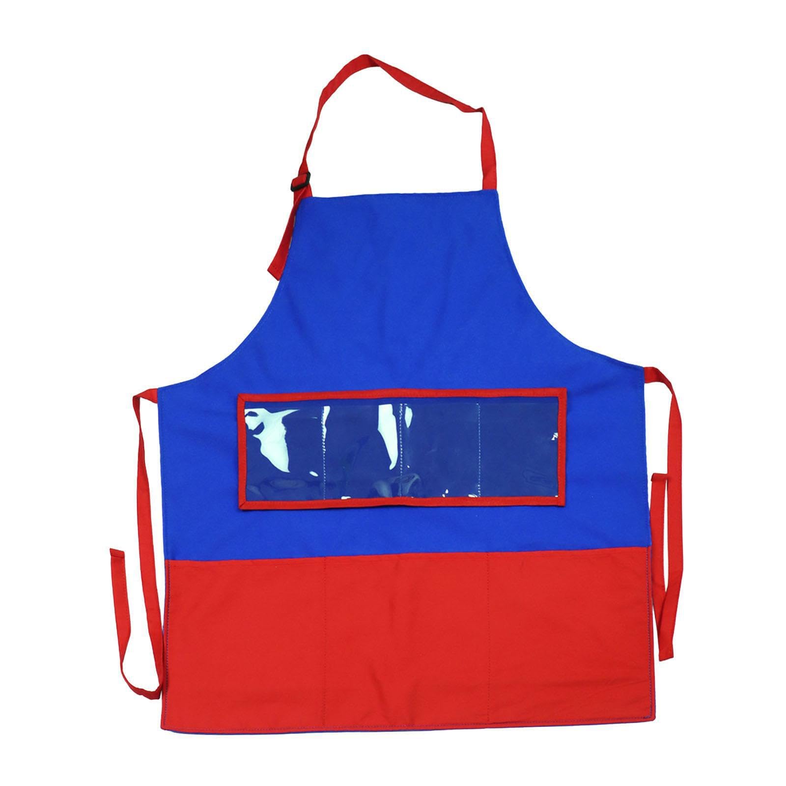 Delantal de de fieltro vívidamente agradable para la piel con bolsillos para la enseñanza cuentos en el aula, delantal bricolaje, narración cuentos,