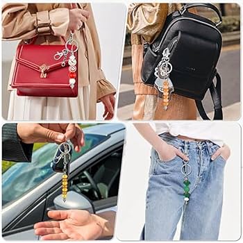 Amazon.co.jp: Bureau 12 個のビーズ可能キーチェーン バー