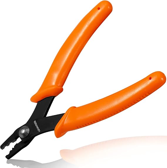 LEONTOOL Mini Bead Crimping Pliers 5 Inches Bead Crimper Tools 2 Notches for Jewelry