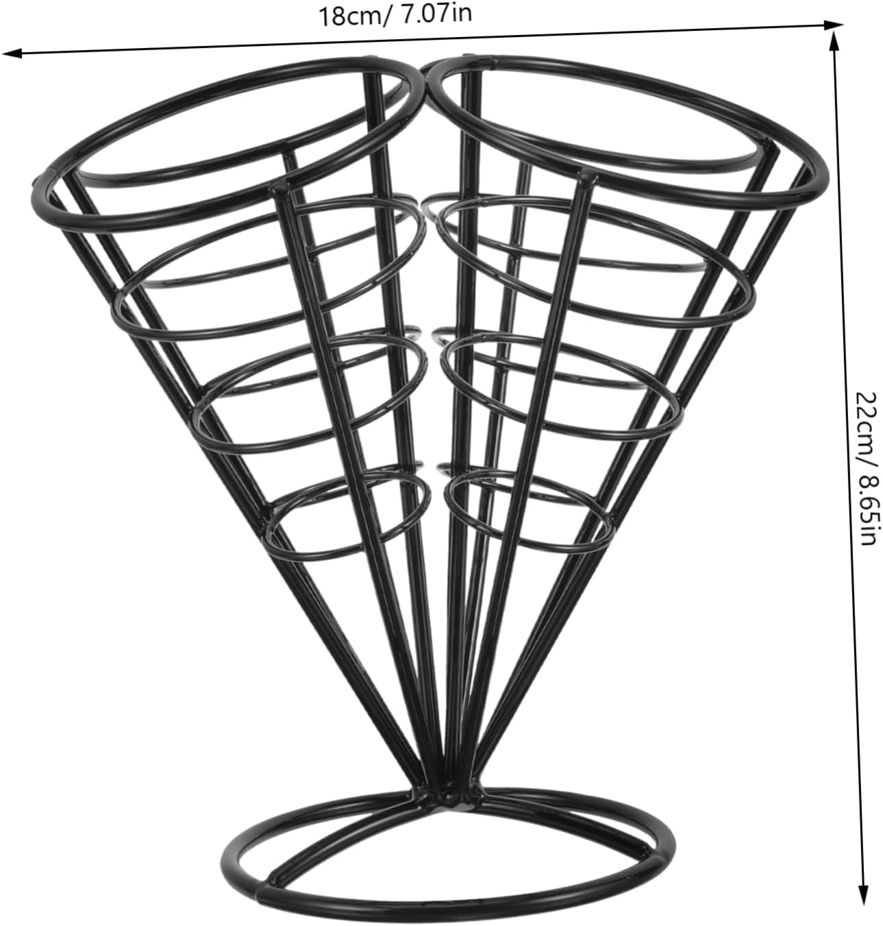 4holes Chip Rack Display Stand Snack Basket Food Baskets for Serving French Fries Stand Snack Holders Appetizer Serving Racks