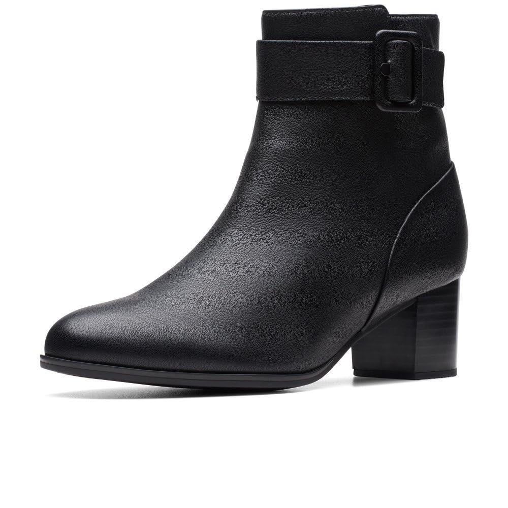 Clarks Bottes LOKEN Zip WP en cuir noir pour homme - 8