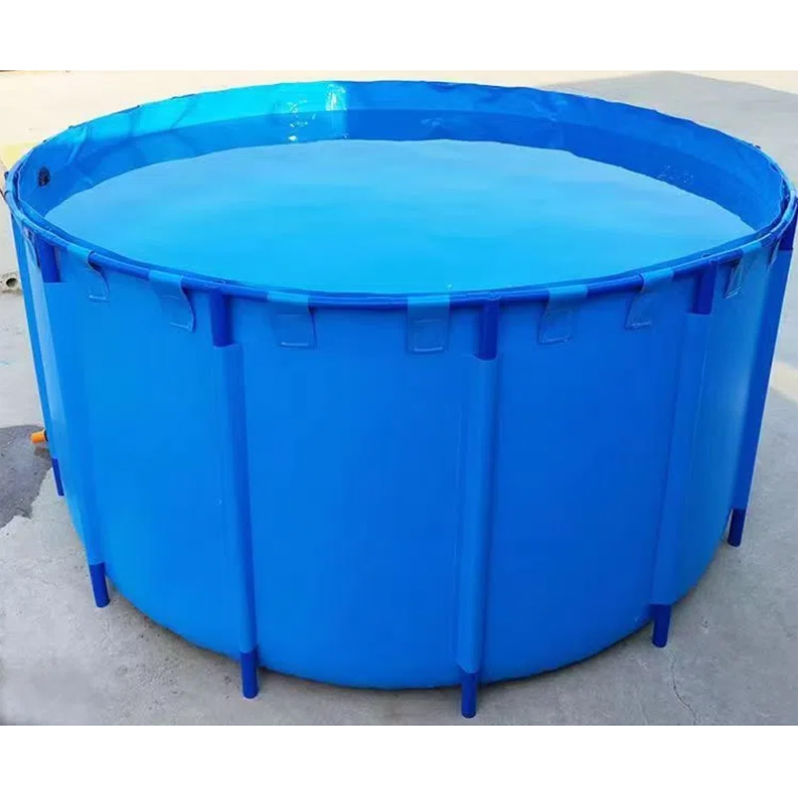 Vasca per laghetto per Koi in PVC, Piscina Gonfiabile da Esterno per Animali Domestici, Vasca da Bagno Rotonda in plastica Rigida da 120 cm, Piscina in PVC Resistente per Giardino, Serbatoio