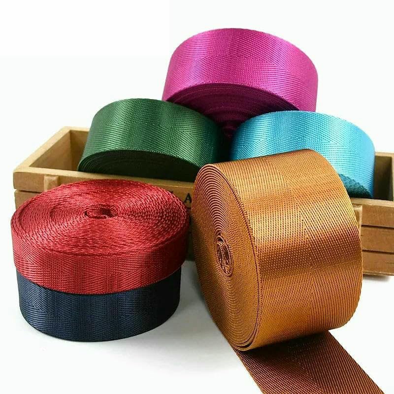 10 m, 20–50 mm, Nylon-Spitzenband, Gurtbänder, dekorative Bänder zum Nähen von Taschengurten, Schleifen, Bändern, Bastelmaterialien – Königsblau – 50 mm