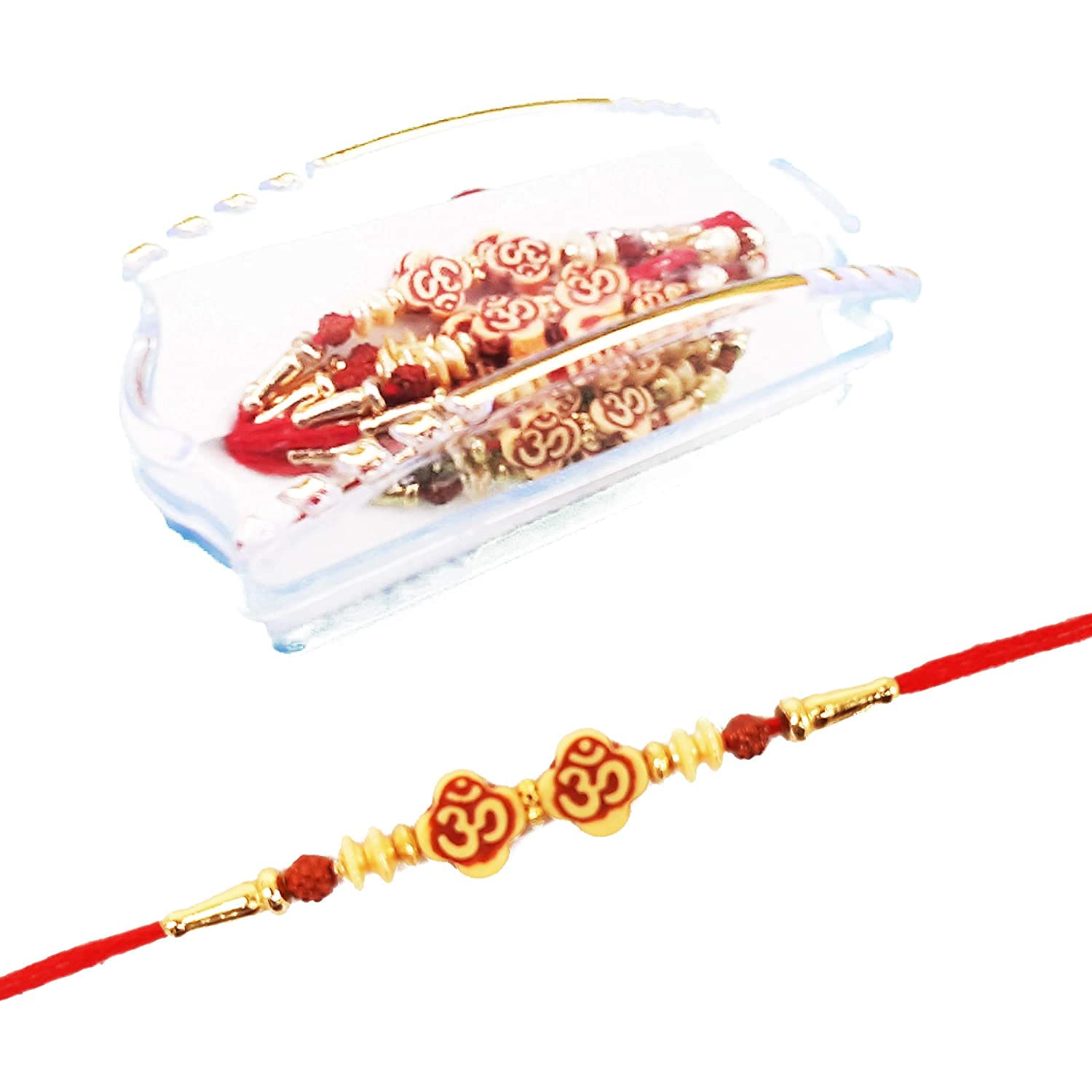 Urvi Creations Set Of 12 Wooden Beaded Om Moli Thread Kalava Rakhi For Brother Rakhi Combo Rakhi For Bhaiya, Rakhi Gift For Brothers Dora Rakhi, Moli Rakhi Rudraksha Rakhi (B09BXQPCBD) Amazon Price History, Amazon Price Tracker
