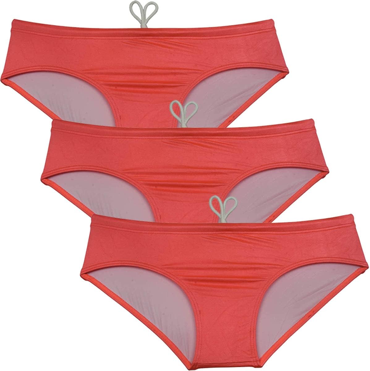Men's Swimwear Solid Swim Briefs Elastic & Drawstring Swimsuit Ice Silk Lining Board Briefs