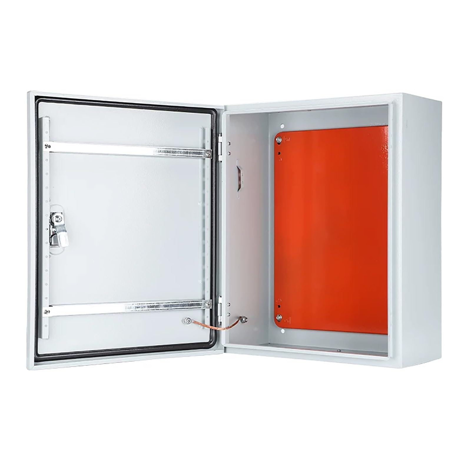 Cajas De Conexiones Eléctricas Acero For Montaje En Pared, Con Placa Base Extraíble, Caja Eléctrica Cerradura Seguridad, For Uso Exteriores/interiores(30x40x16cm)