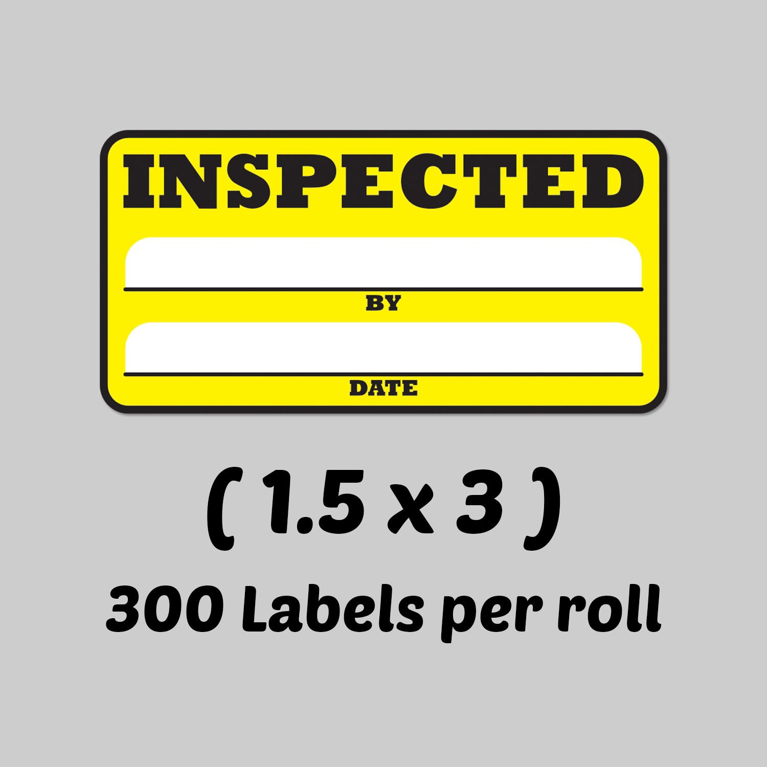3,8 x 7,6 cm – Inspeccionado por Fecha manejo Especial envío almacén Control de inventario Pallet Pegatinas Parent