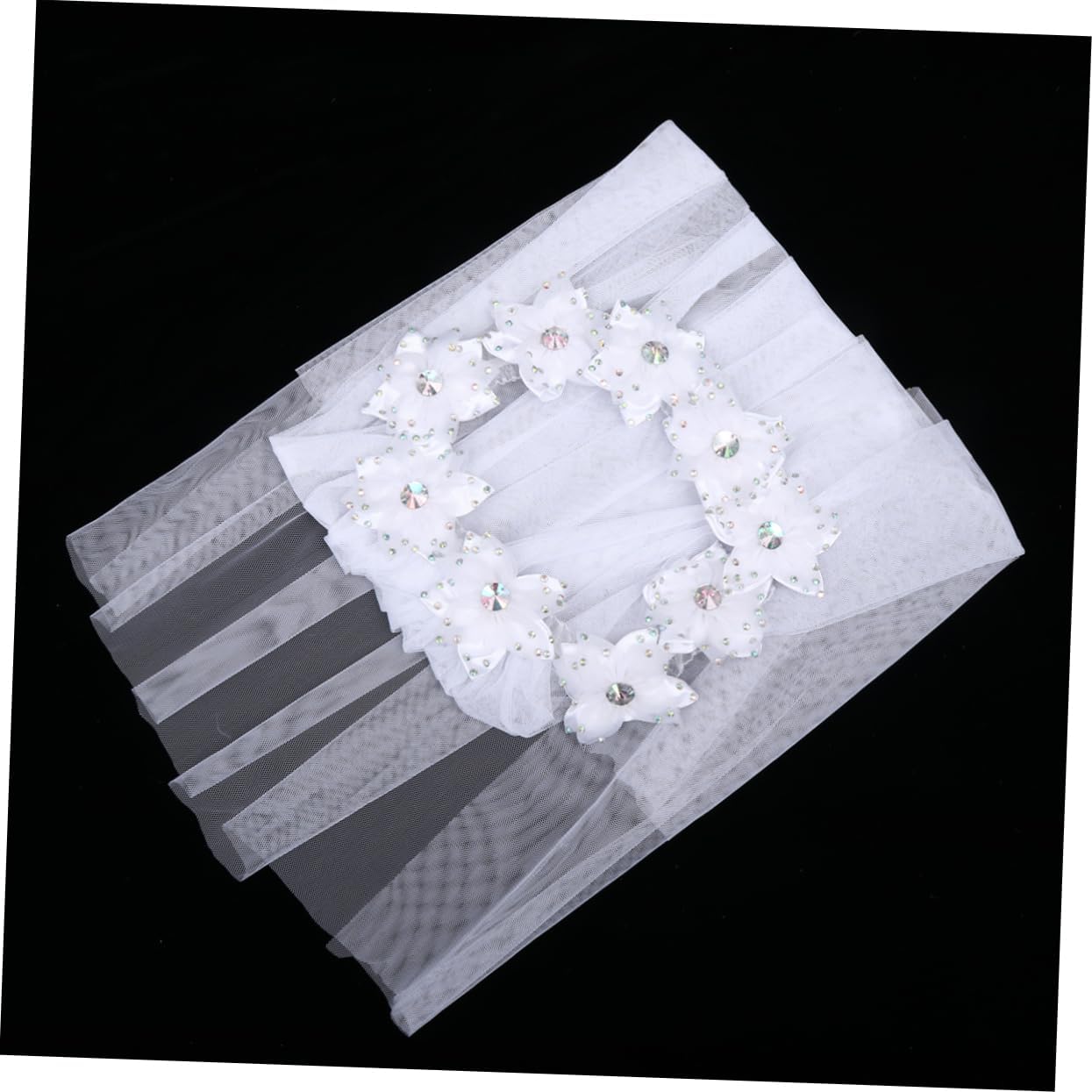 BESTYASH Wedding Veil Tiara for Bridal Veils Flowers Garland Headwear for Women Girl Dresses for Wedding Hair