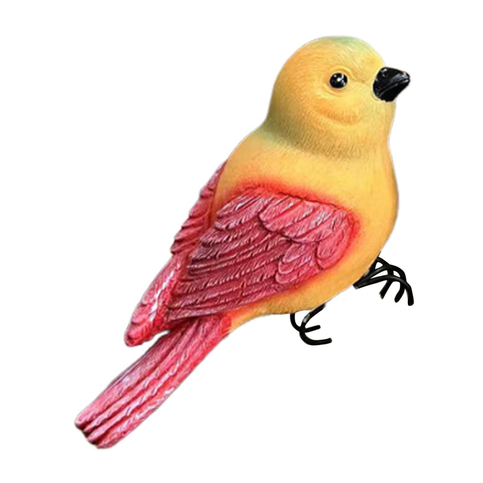 TWISAXC Art Planter Decoration Plant Pot Decor Decorative Resin Bird Flower Pot Hugger Figurine Compact Size Yard Landscape Rural Craft Artwork for Creative Novelty