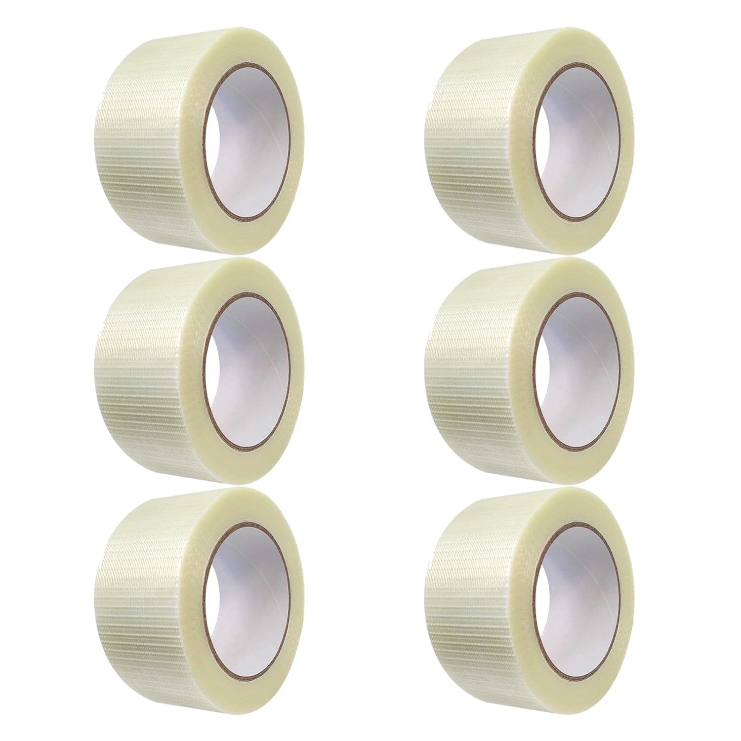 Thump Cross Filament Strapping Tape Roll Polyester Sticking Adhesive for Packaging Sealing Binding Fixing Supplies - (Transparent, 48mmX50m, Pack of 6) (B0C6MJ6MDC) Amazon Price History, Amazon Price Tracker