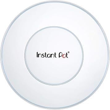 Instant Pot 8QT Silicone Lid, Compatible with 8-Qt Stainless-Steel Inner Pot, Bowl and Food Cover, Microwave Cover for Food, Transparent White