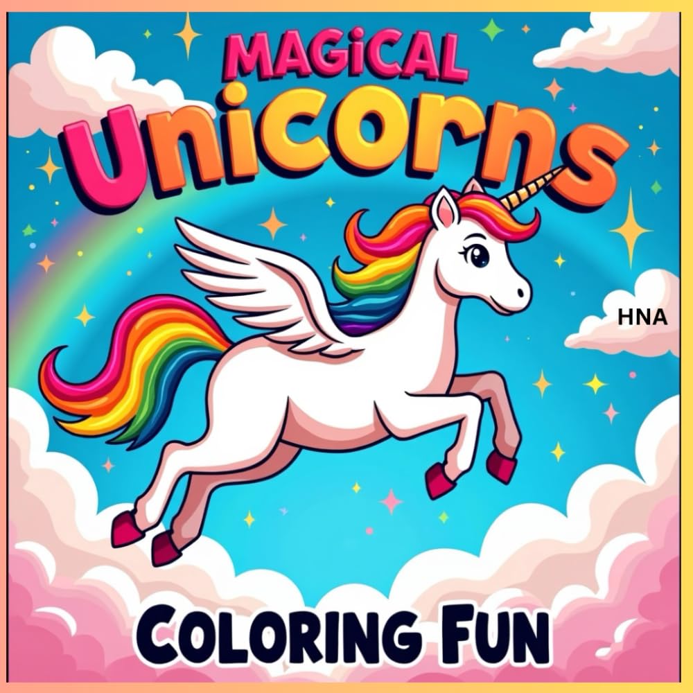 Magical Unicorns Coloring Fun: Sparkly Unicorn Coloring Book for Kids Ages 3–8 (Color the World: Kids’ Mega Coloring Collection for Ages 3-8)