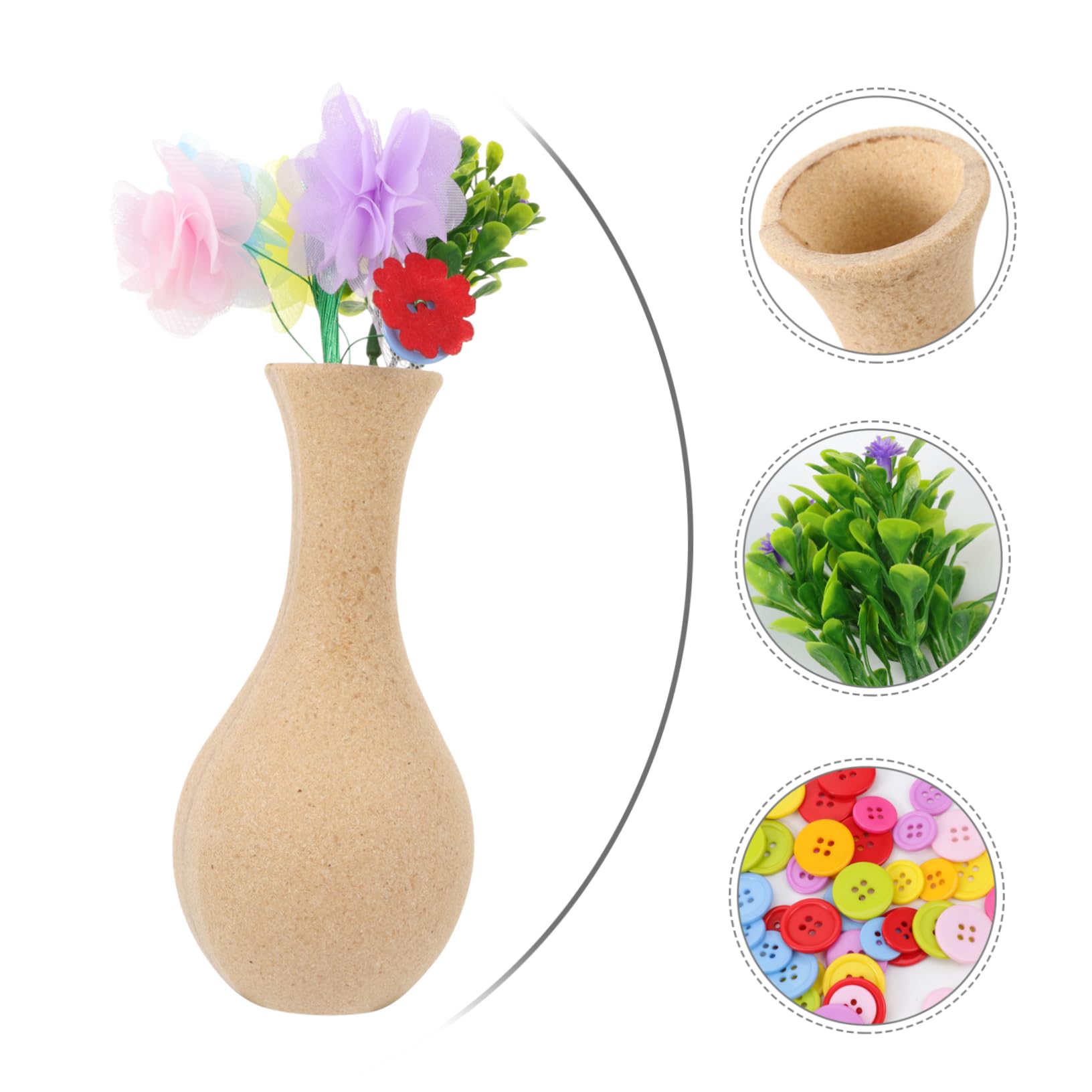 Amazon.co.jp: MOLUCKFU 2セット花瓶キット 子供用手作りクラフト