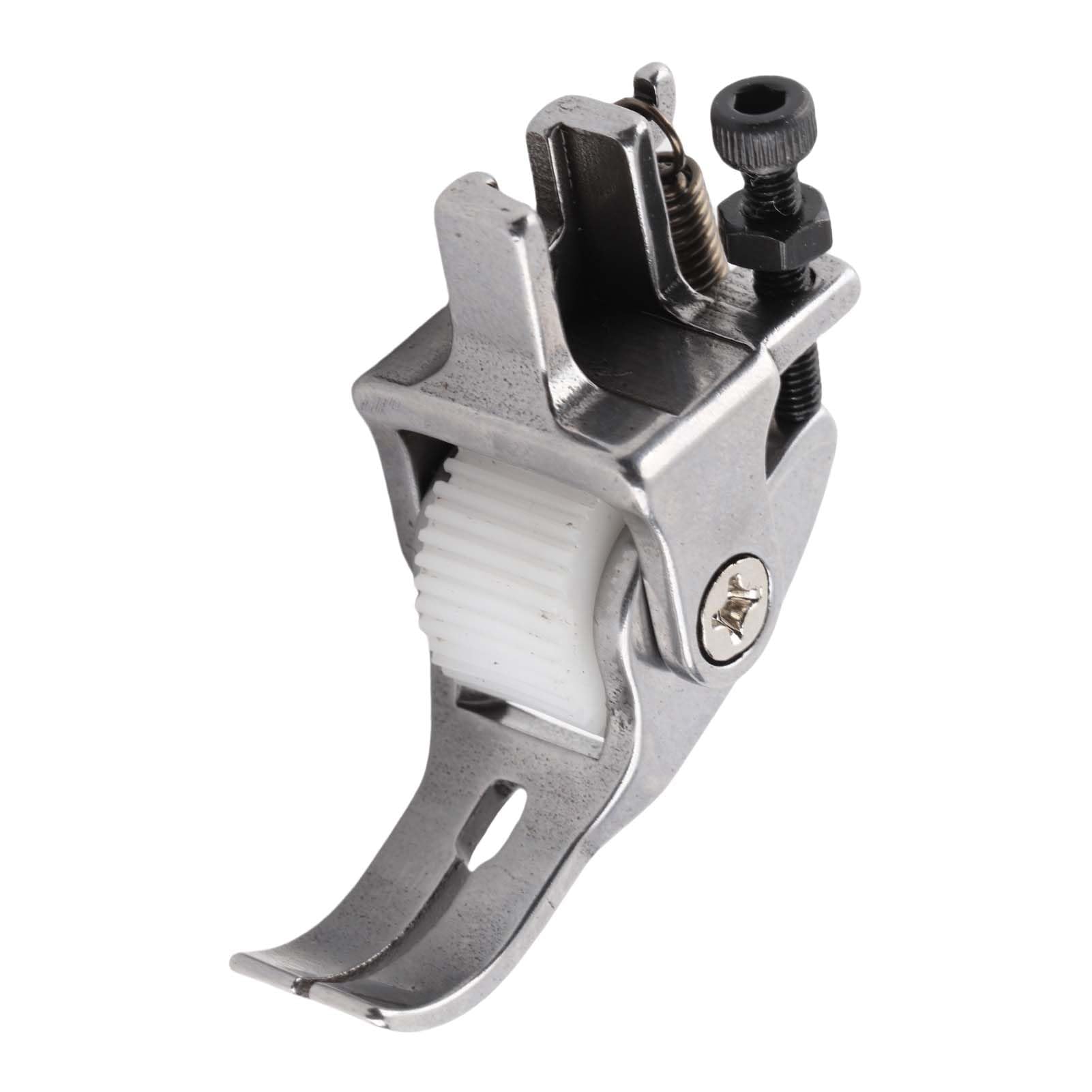 Pie De Máquina De Coser Con Rodillo Ajustable - Para Telas Gruesas Y Cuero - Ideal Para Acabados Profesionales Y Plisados