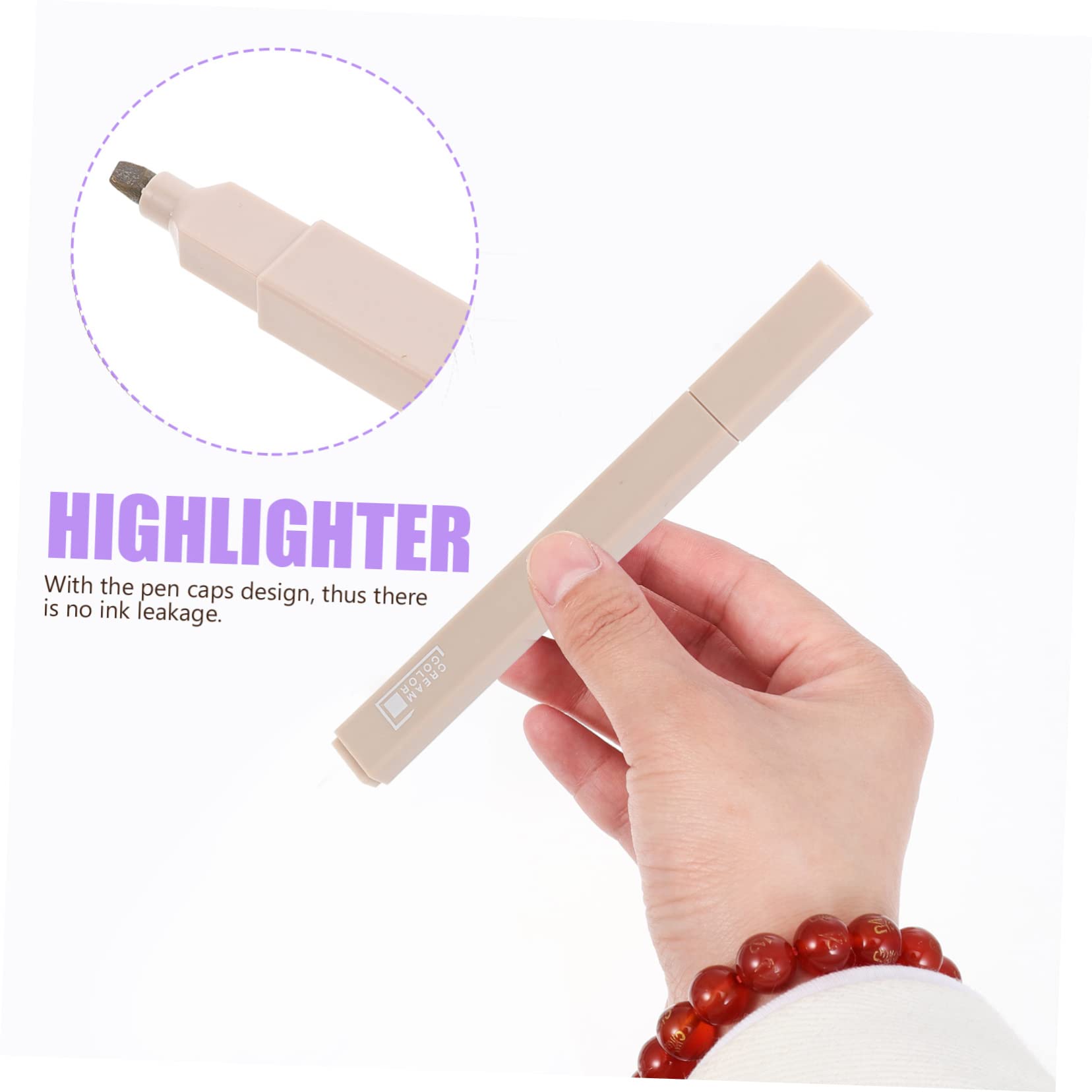 EXCEART 3 Set Penna E Evidenziatore Set Pennarelli Fluorescenti Evidenziatore in Plastica Penna per Scuola Ufficio E Uso Quotidiano 6 Pz * 3