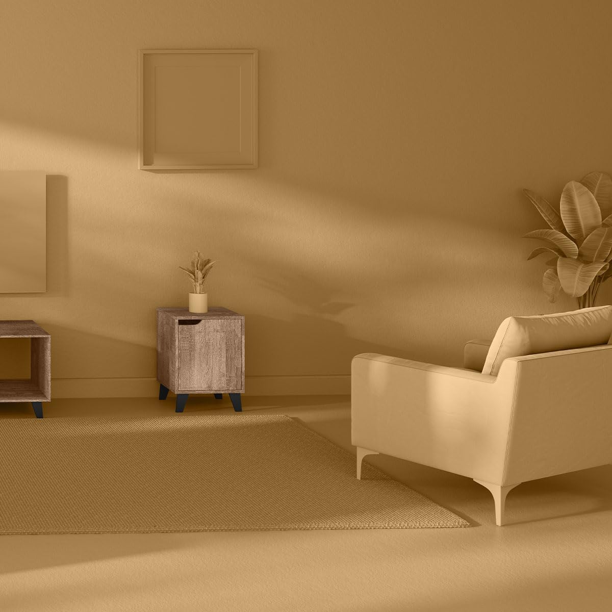 H confort xl Bedside Mix Natural Ceda, Beige